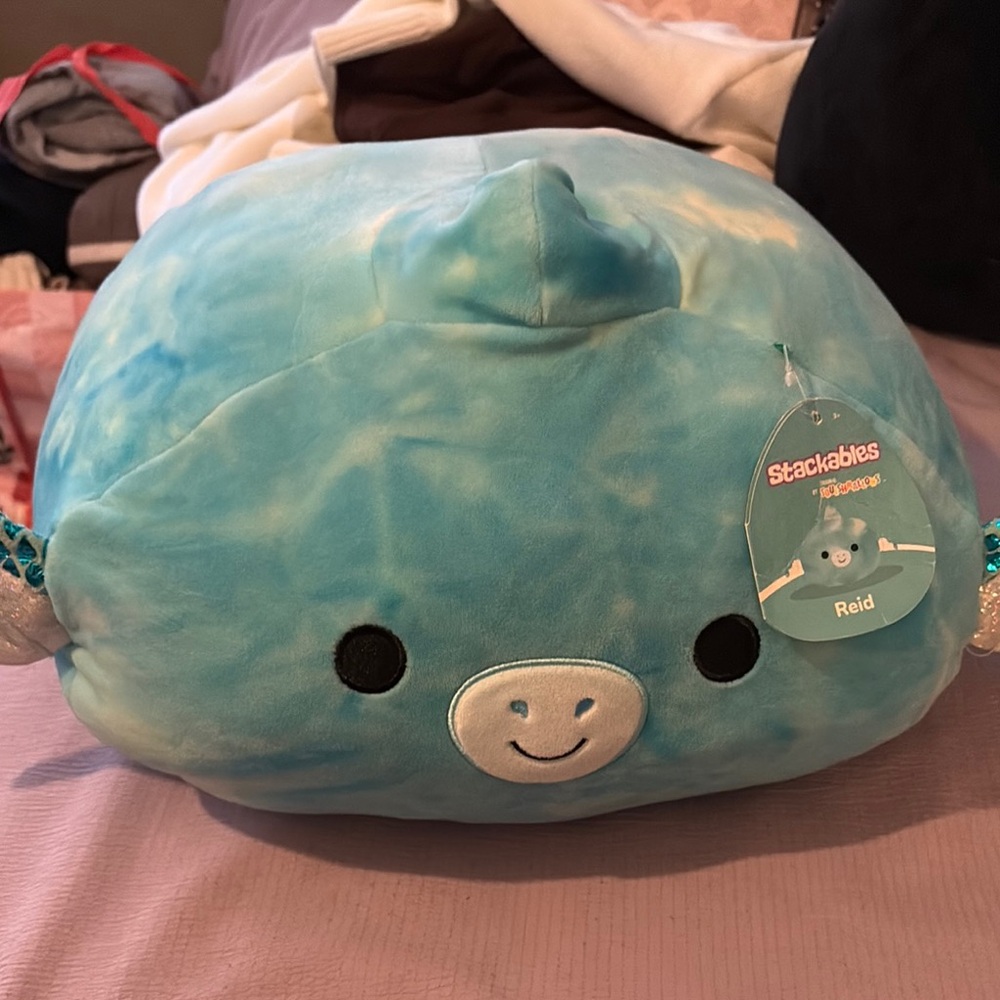 Squishmallows Blue Stackable Stuffed Animal